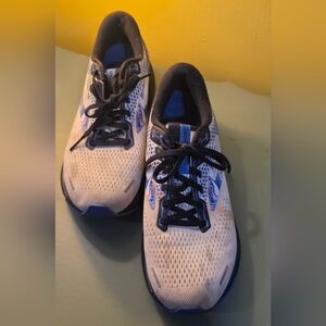 Brooks Women's Ghost Running Shoes - White and Blue